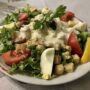 Weird Salad Cesar || Parsley || Lemon | Croutons || Sauce || Tasty || Restaurant || Food | Delicious